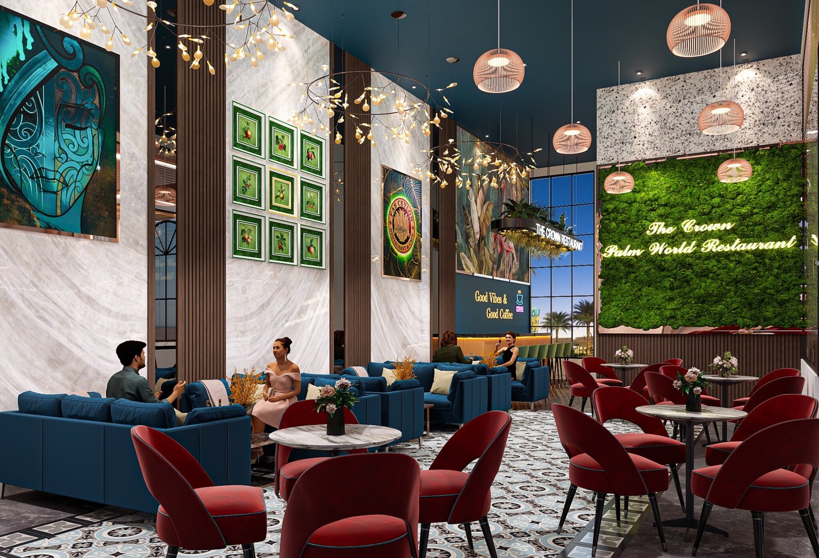Premium clubhouse cafe